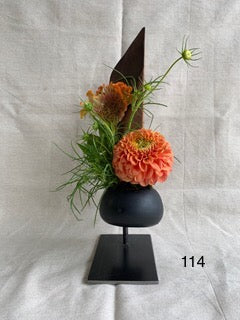 P) Sur commande. Sculpture Artisanale Bois Céramique Végétaux