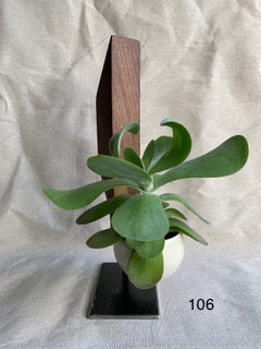 D) Sur commande. Sculpture Artisanale Bois Céramique Végétaux