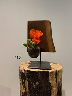 S) Sur commande. Sculpture Artisanale Bois Céramique Végétaux