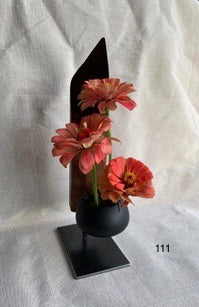 W) Sur commande. Sculpture Artisanale Bois Céramique Végétaux