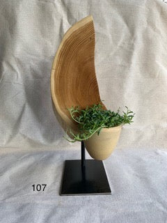G) On order. Handmade Sculpture Wood Ceramic Plants