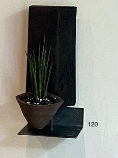 U) Sur commande. Sculpture Artisanale Bois Céramique Végétaux